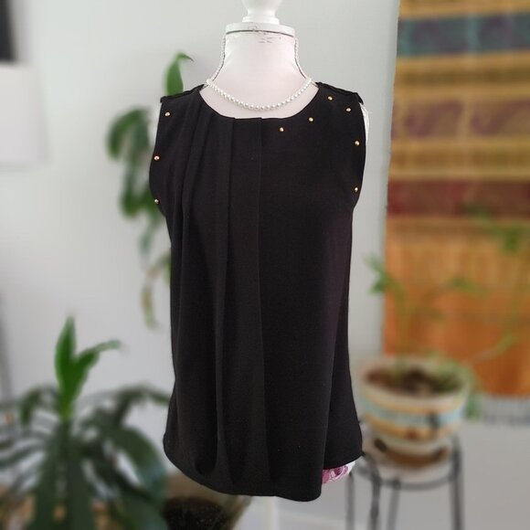 XS Black Dressy Tank RW&Co - Picture 3 of 4